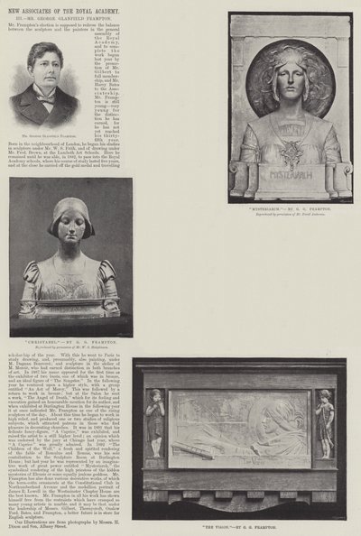 Nuevos asociados de la Royal Academy, Sr. George Glanfield Frampton de English Photographer