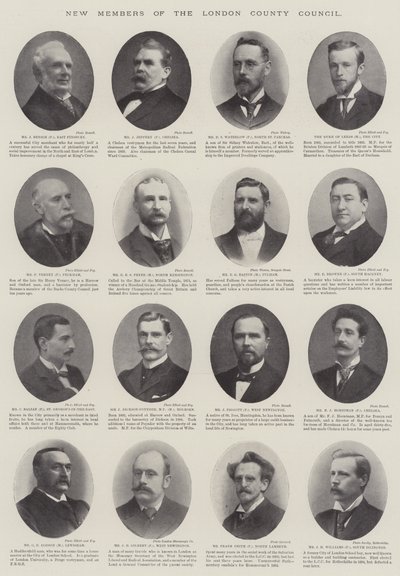Nuevos Miembros del Consejo del Condado de Londres de English Photographer