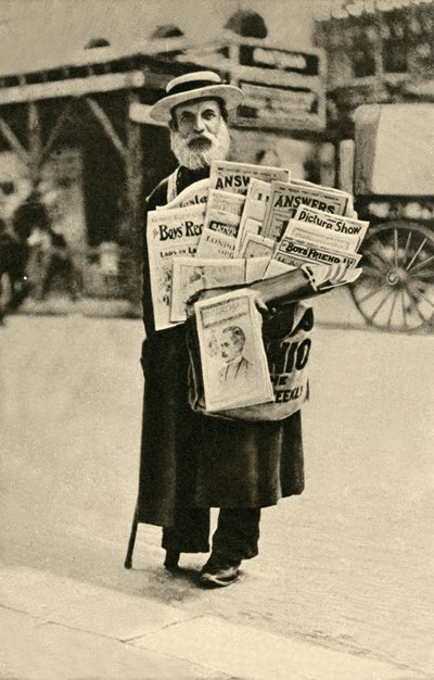 Vendedor de periódicos de English Photographer