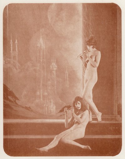 Arte nudista: Glio y Erato (foto b/n) de English Photographer