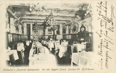 Restaurante Imperial de Oddenino, Londres de English Photographer
