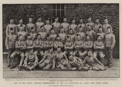 Al Frente, Telegrafistas Expertos del 24º Voluntarios de Fusileros de Middlesex, Cuerpo de la Oficina Postal del Ejército de English Photographer