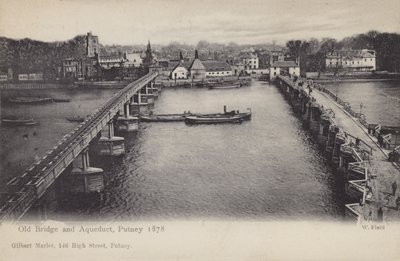 Puente Viejo y Acueducto, Putney, 1878 de English Photographer