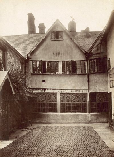 Patio del antiguo ayuntamiento, Leicester de English Photographer