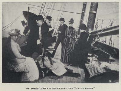 A bordo del yate de Lord Kelvin, el "Lalla Rookh" de English Photographer