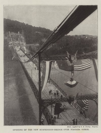 Apertura del nuevo puente colgante sobre el desfiladero de Niágara de English Photographer