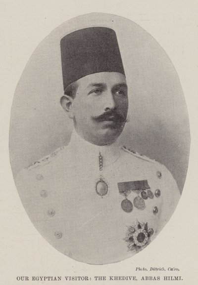 Nuestro visitante egipcio, el Jedive, Abbas Hilmi de English Photographer