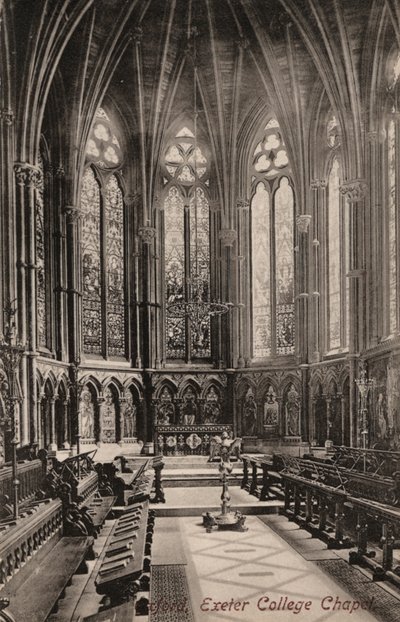 Oxford, Capilla del Exeter College de English Photographer
