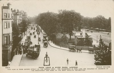 Park Lane y Hyde Park, Londres de English Photographer