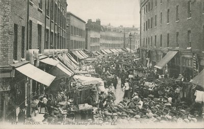 Petticoat Lane en la mañana del domingo de English Photographer