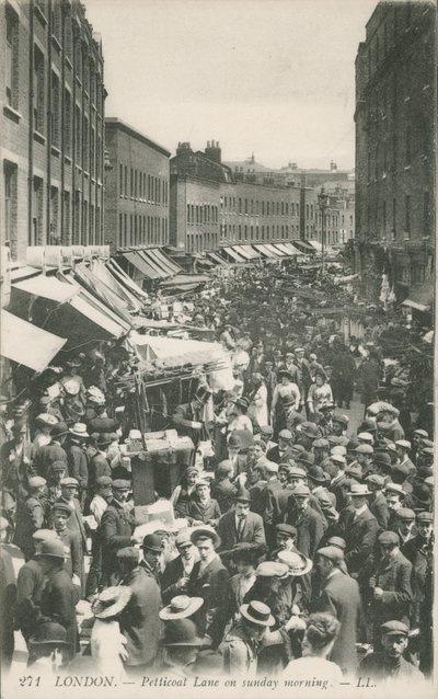 Petticoat Lane en la mañana del domingo de English Photographer