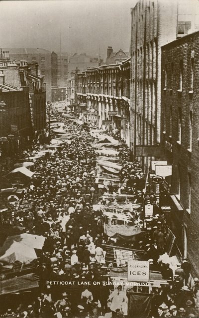 Petticoat Lane en la mañana del domingo de English Photographer