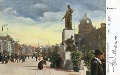 Piccadilly y Royal Infirmary, Manchester de English Photographer