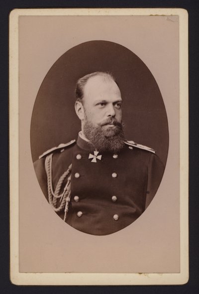 Retrato, Zar Alejandro III de Rusia de English Photographer