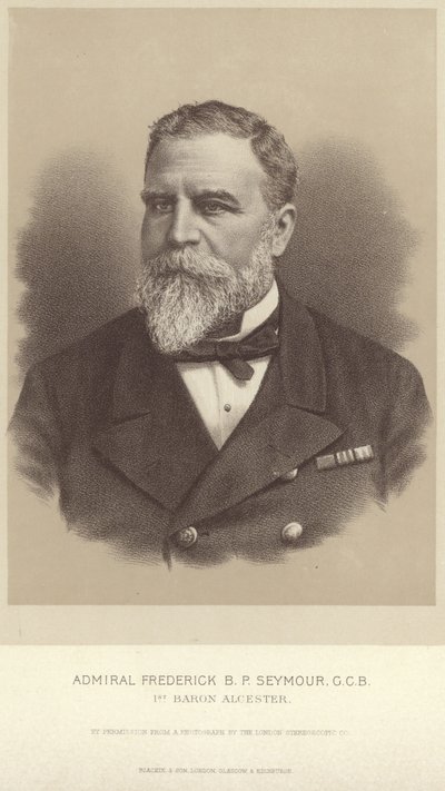 Retrato del Almirante Frederick B P Seymour de English Photographer