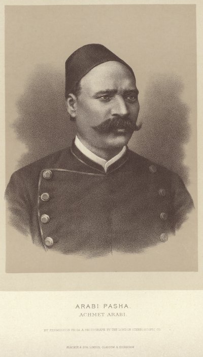Retrato de Arabi Pasha de English Photographer