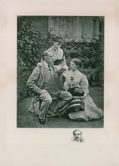 Retrato de Charles Dickens de English Photographer