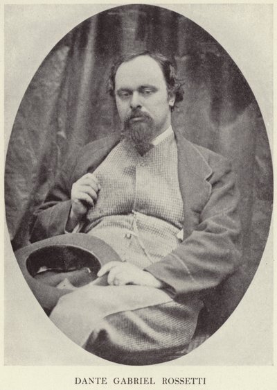 Retrato de Dante Gabriel Rossetti de English Photographer