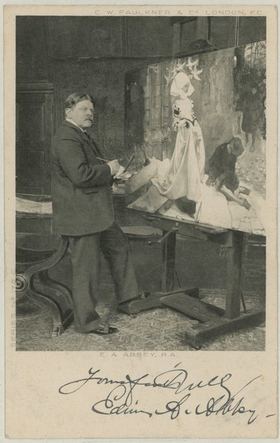 Retrato de Edwin Austin Abbey de English Photographer