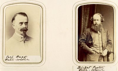 Retratos de Carl Haas y Myles Birket Foster de English Photographer