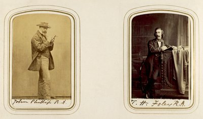 Retratos de John Phillip y John Henry Foley de English Photographer