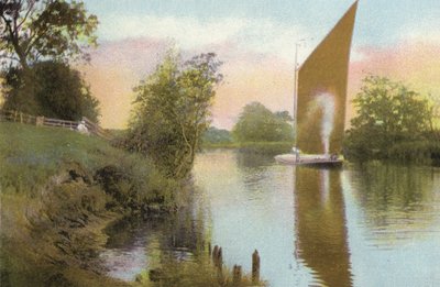 Postwick Reach, Whitlingham, cerca de Norwich de English Photographer