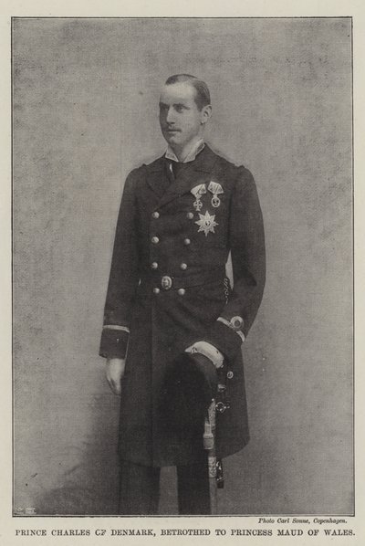 Príncipe Carlos de Dinamarca, prometido con la Princesa Maud de Gales de English Photographer
