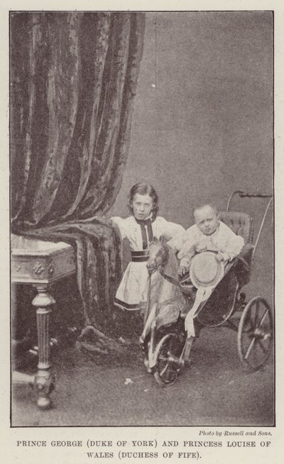 Príncipe Jorge (Duque de York) y Princesa Luisa de Gales (Duquesa de Fife) de English Photographer