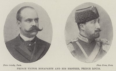 Príncipe Víctor Bonaparte y su hermano, príncipe Luis de English Photographer