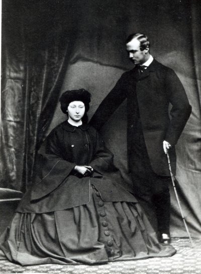 Princesa Alicia y Príncipe Ludwig de Hesse, 1860 de English Photographer