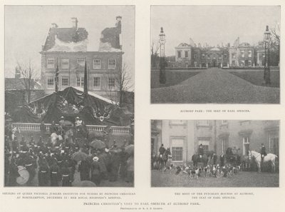 Visita de la Princesa Christian al Conde Spencer en Althorp Park de English Photographer