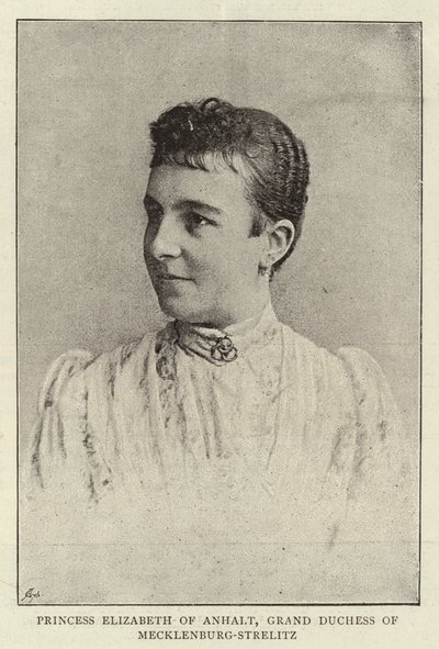 Princesa Isabel de Anhalt, Gran Duquesa de Mecklenburg-Strelitz de English Photographer