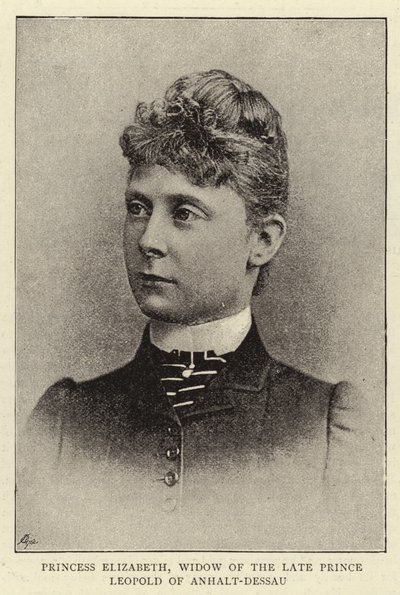 Princesa Isabel, viuda del Difunto Príncipe Leopoldo de Anhalt-Dessau de English Photographer
