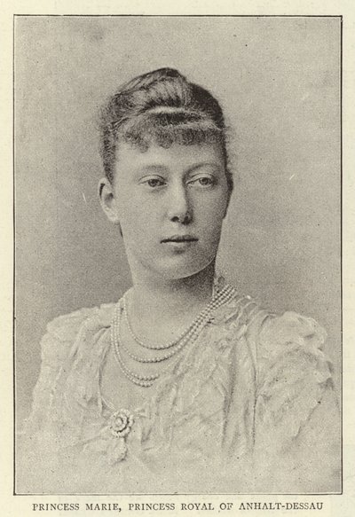 Princesa María, Princesa Real de Anhalt-Dessau de English Photographer