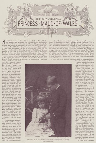 Princesa Maud y Príncipe George de Gales (Duque de York) de English Photographer