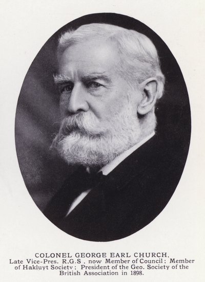 Hombres Prominentes de Londres: Coronel George Earl Church de English Photographer