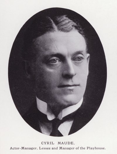 Hombres prominentes de Londres: Cyril Maude de English Photographer