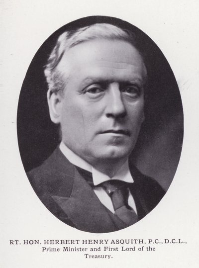 Hombres Prominentes de Londres: Rt Hon Herbert Henry Asquith de English Photographer