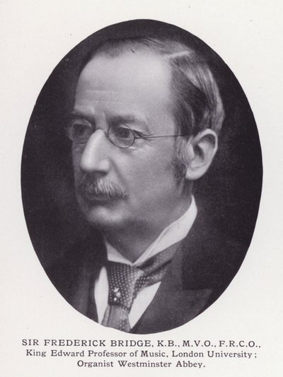 Hombres Prominentes de Londres: Sir Frederick Bridge de English Photographer