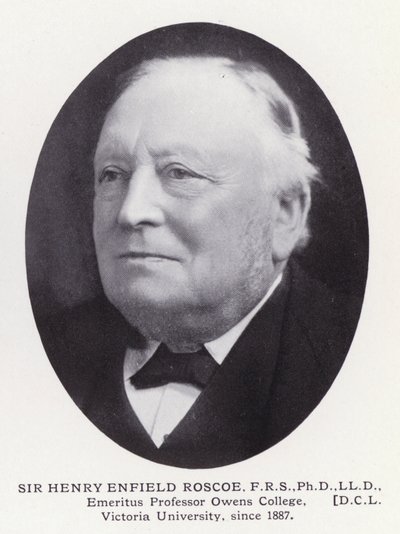 Hombres prominentes de Londres: Sir Henry Enfield Roscoe de English Photographer