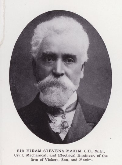 Hombres Prominentes de Londres: Sir Hiram Stevens Maxim de English Photographer