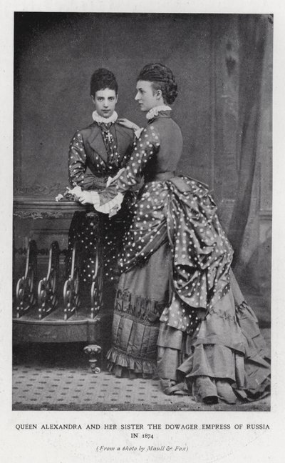 Reina Alexandra y la Emperatriz Viuda de Rusia de English Photographer