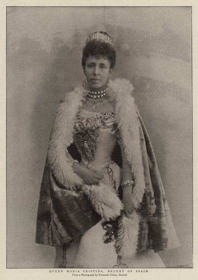 Reina María Cristina, Regente de España de English Photographer