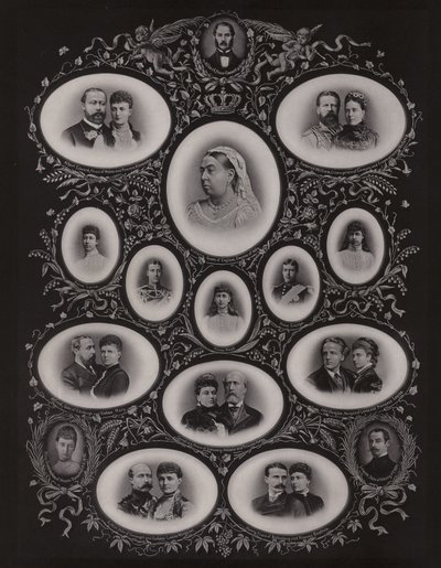 La Reina Victoria y su familia de English Photographer