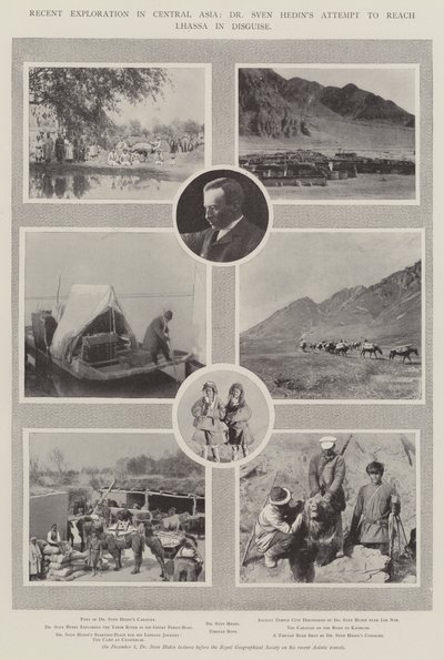Reciente exploración en Asia Central, el intento del Dr. Sven Hedin de llegar a Lhasa disfrazado de English Photographer