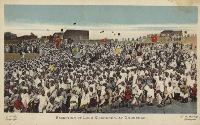 Recepción de Lord Kitchener, en Omdurman, c1898 de English Photographer
