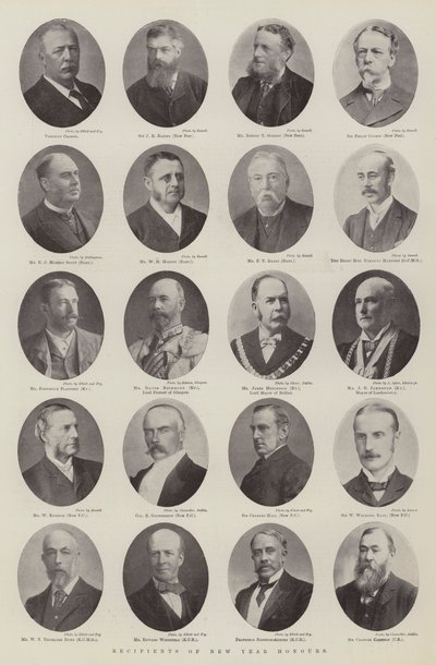 Receptores de honores de Año Nuevo de English Photographer