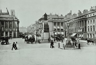 Regent Street, Westminster: Waterloo Place mirando hacia Regent Street, 1896 de English Photographer