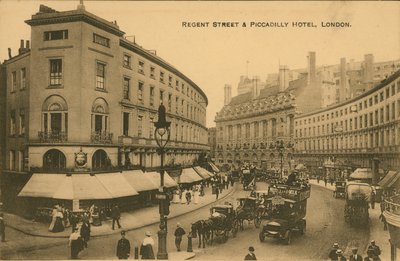 Regent Street y Hotel Piccadilly, Londres de English Photographer