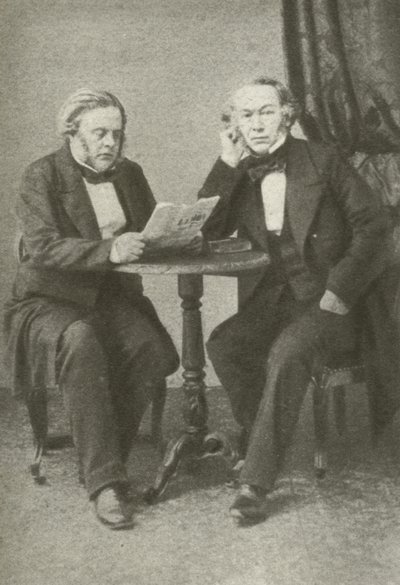 Richard Cobden (izquierda) y John Bright (derecha) de English Photographer